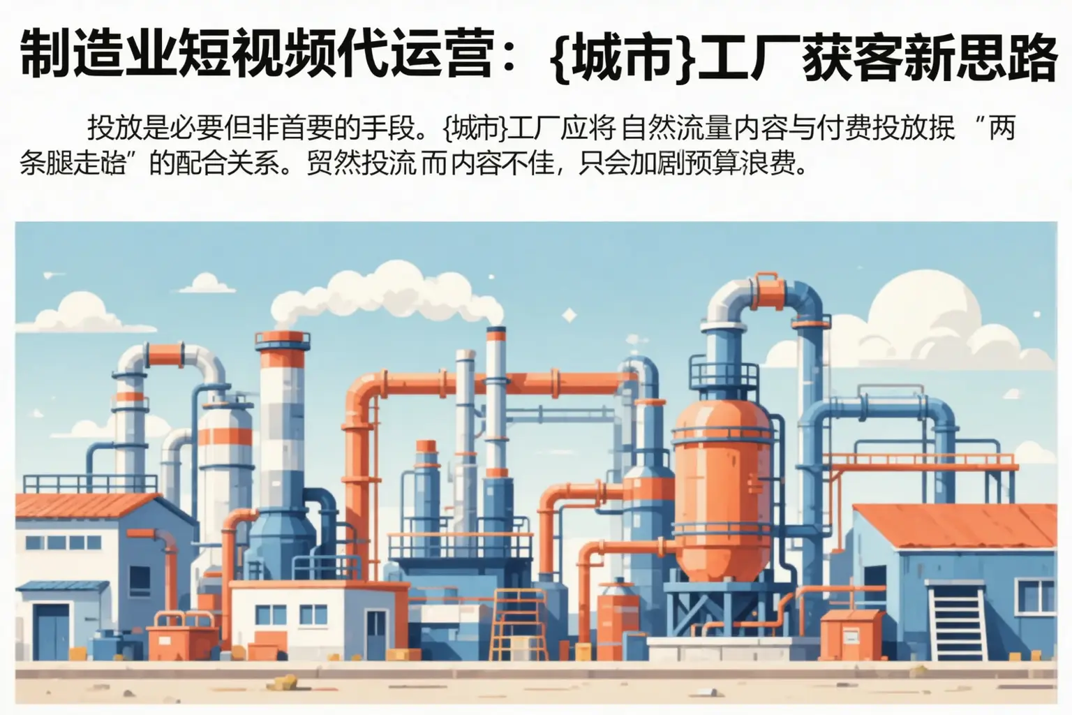 制造业短视频代运营：曲阳工厂获客新思路
